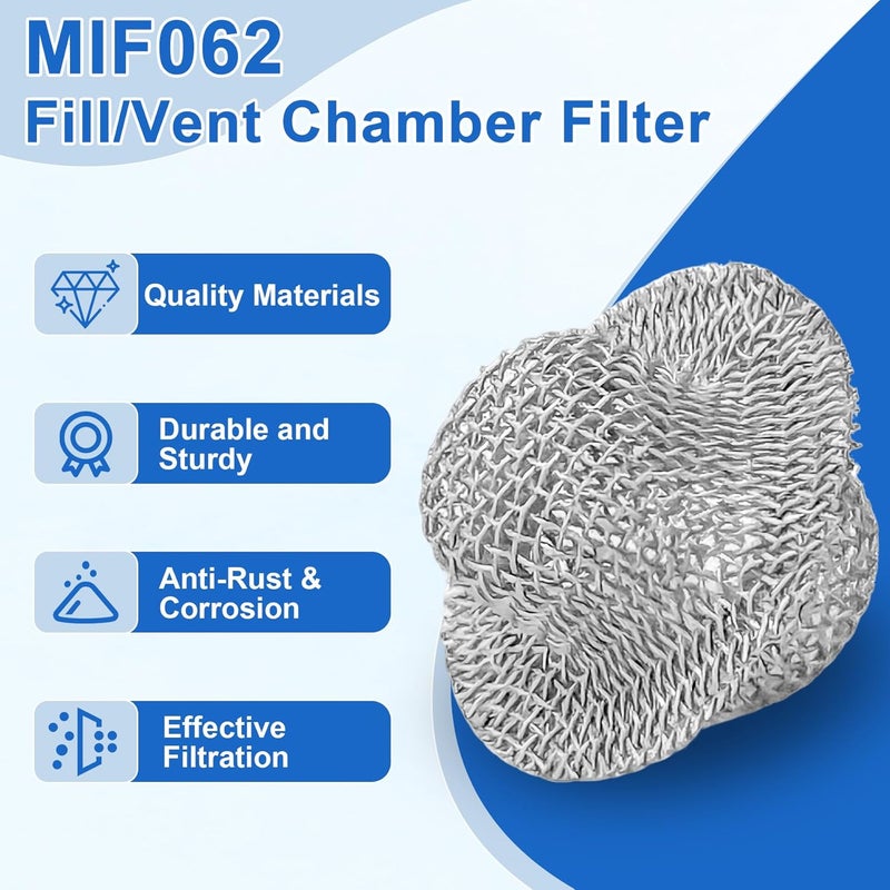 superbobi 2 Pack MIF062 Fill/Vent Mesh Chamber Filter Compatible with Midmark, MIF062 Screen Filter Replacement M9/M9D, M11/M1D,1730E, 1730EK, 1730M, MIK072, MIK080 - Image 5